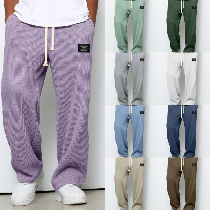 Nolan™ | Pantalón Ancho de Punto Waffle