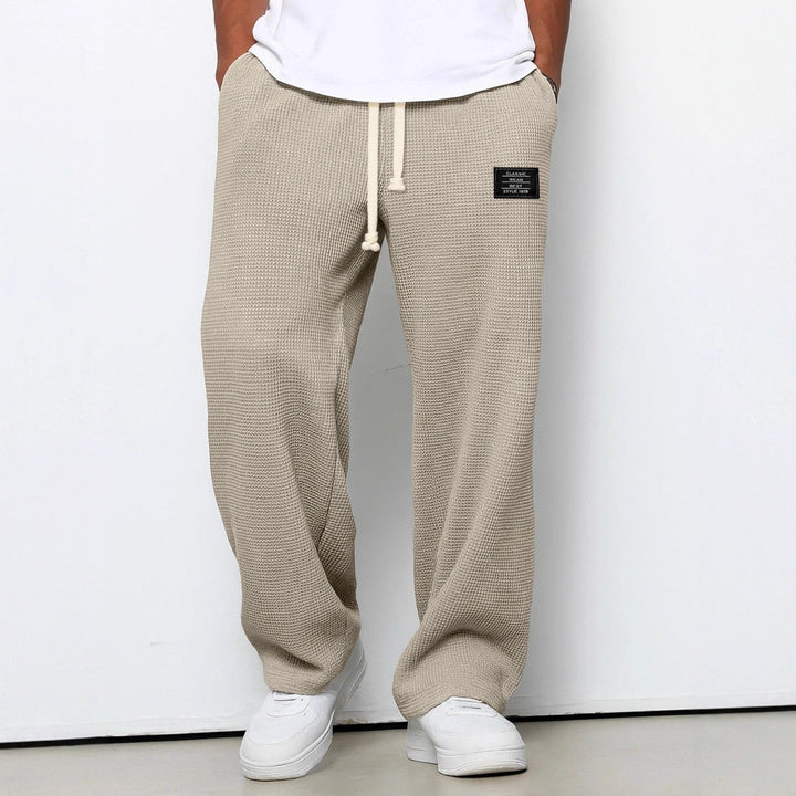 Nolan™ | Pantalón Ancho de Punto Waffle