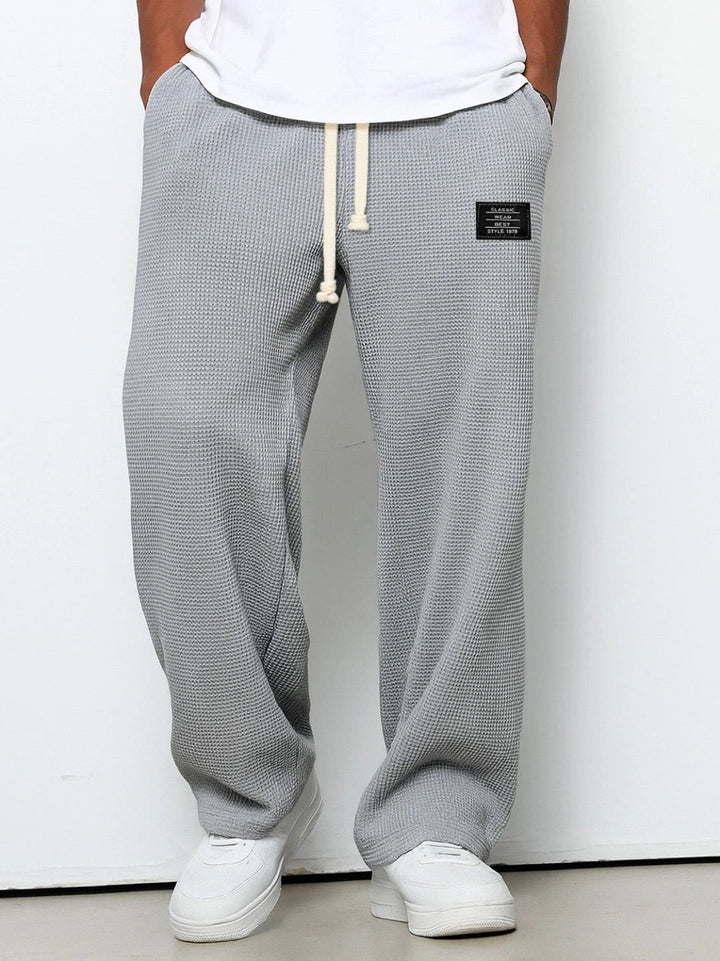 Nolan™ | Pantalón Ancho de Punto Waffle