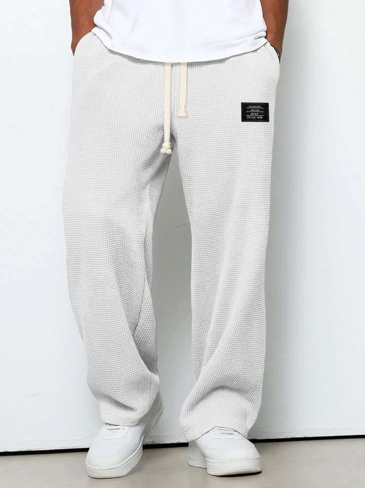 Nolan™ | Pantalón Ancho de Punto Waffle