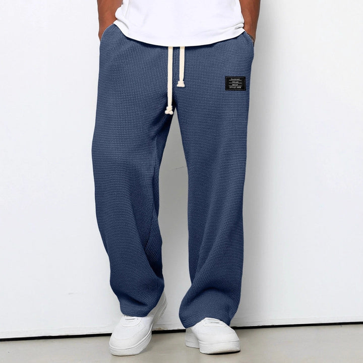 Nolan™ | Pantalón Ancho de Punto Waffle