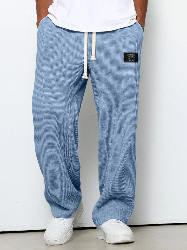 Nolan™ | Pantalón Ancho de Punto Waffle