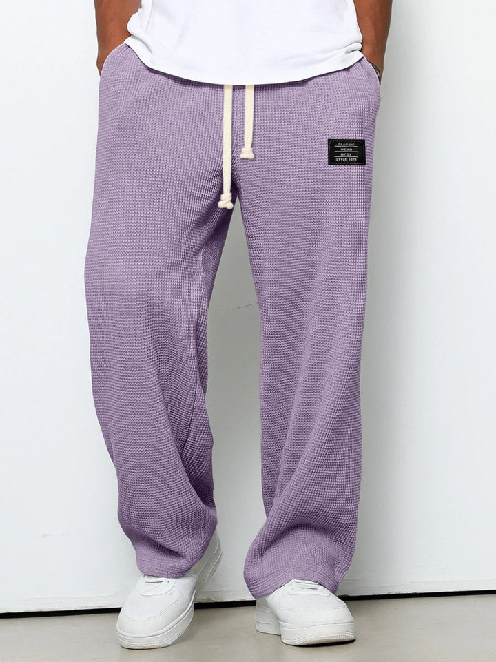 Nolan™ | Pantalón Ancho de Punto Waffle
