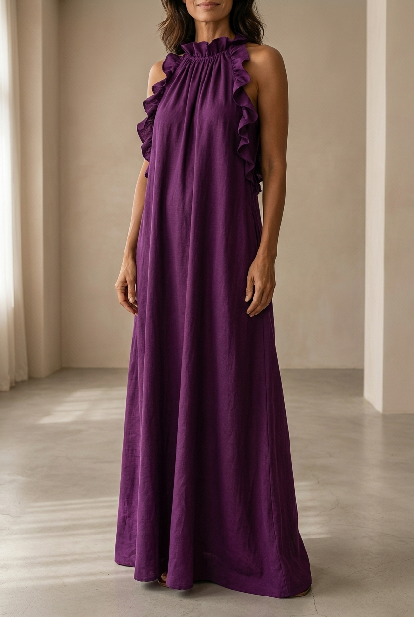 Lua | Vestido Largo con Bolsillos