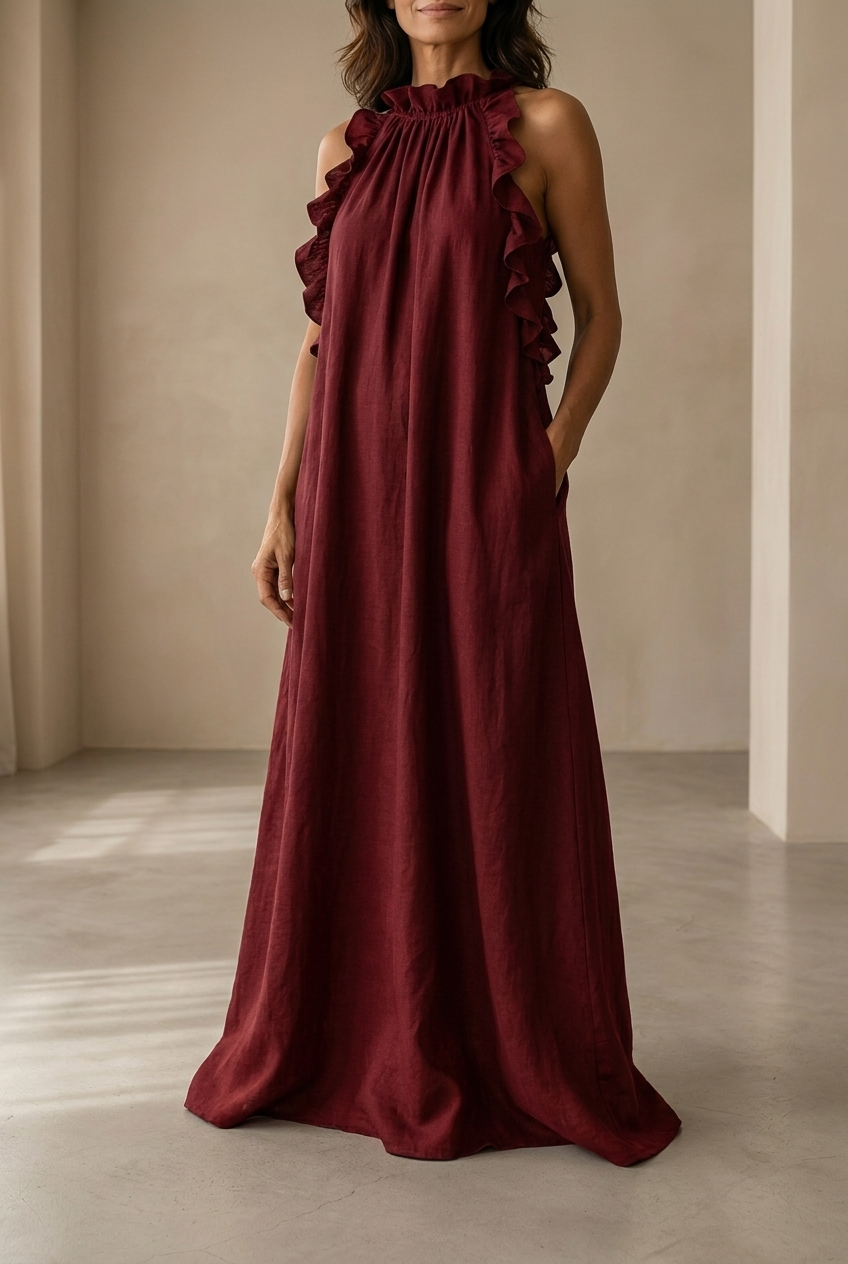 Lua | Vestido Largo con Bolsillos