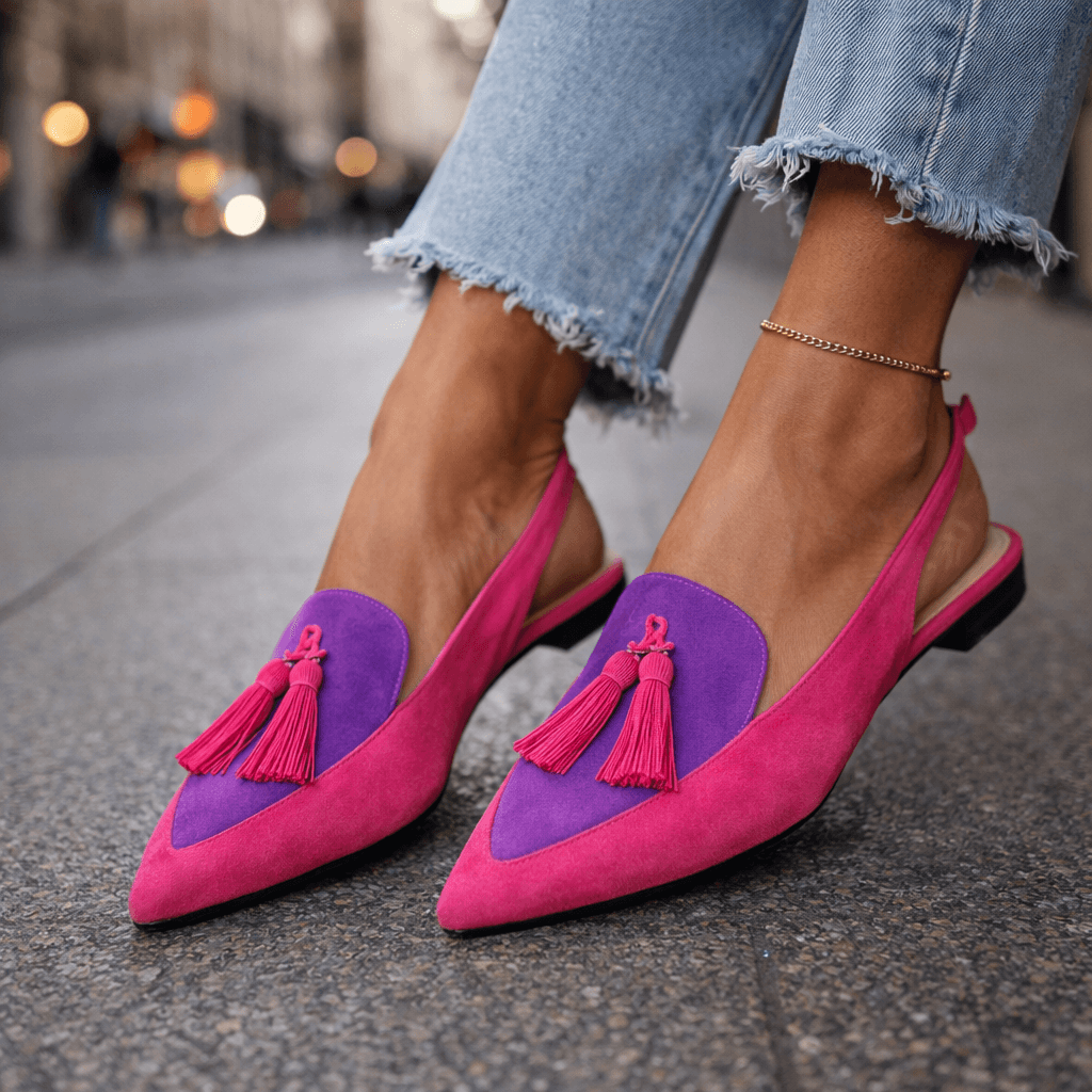 Sandalias artesanales Eliza de verano con suela plana