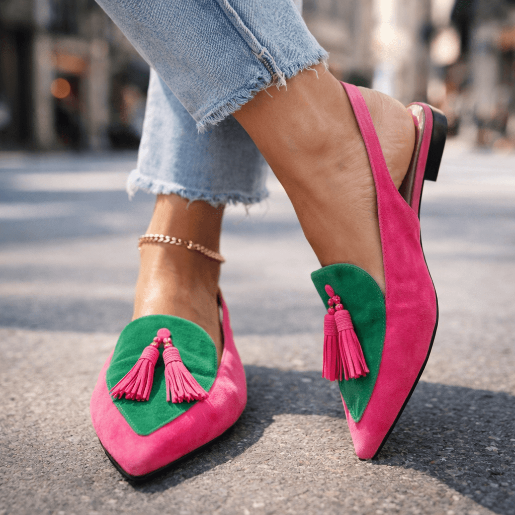 Sandalias artesanales Eliza de verano, acabado artesanal
