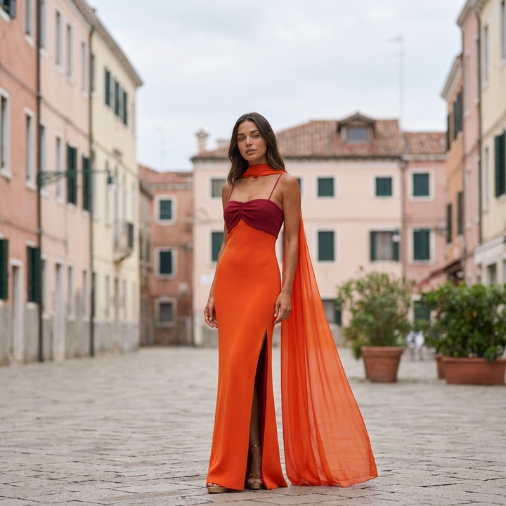 Laura | Vestido Drapeado