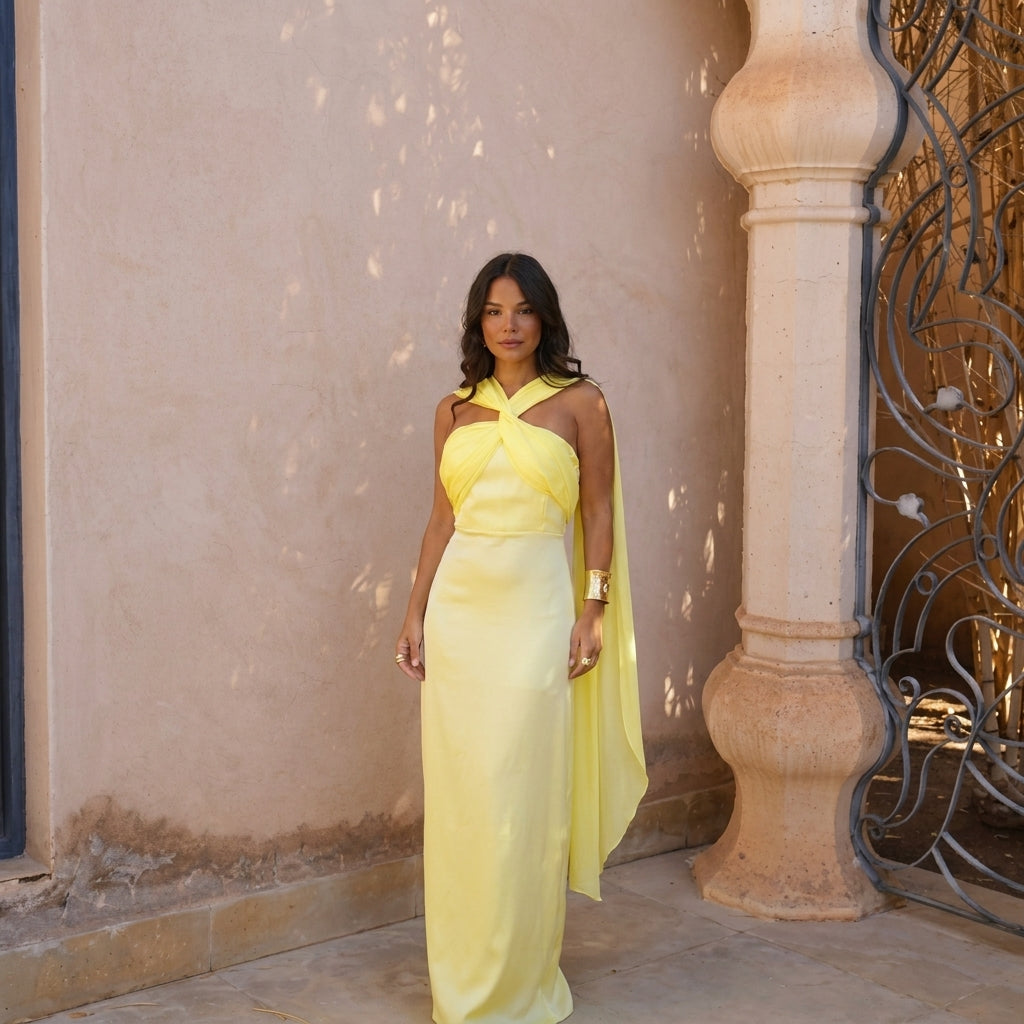 Triana | Vestido Largo Amarillo