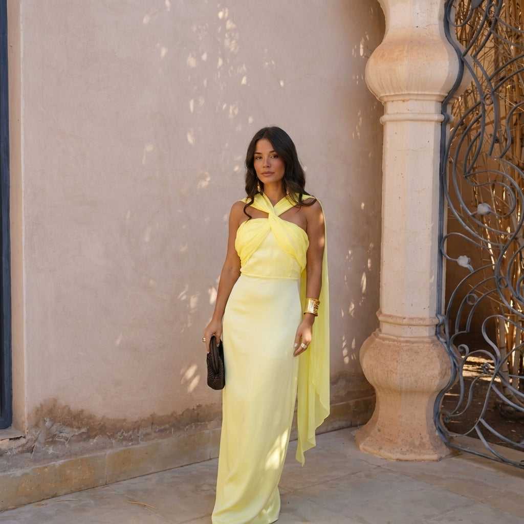Triana | Vestido Largo Amarillo