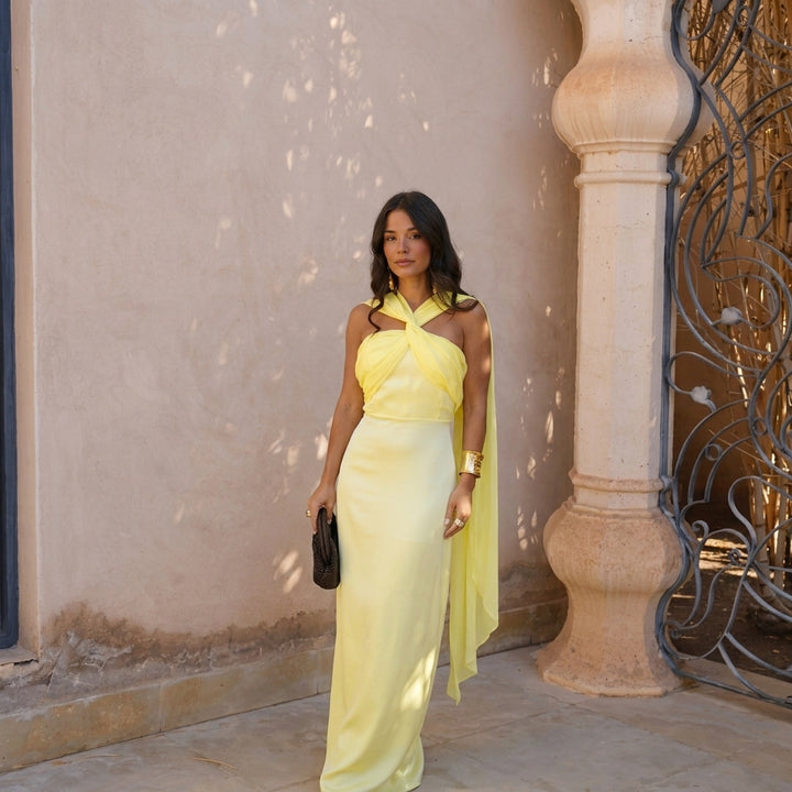 Triana | Vestido Largo Amarillo