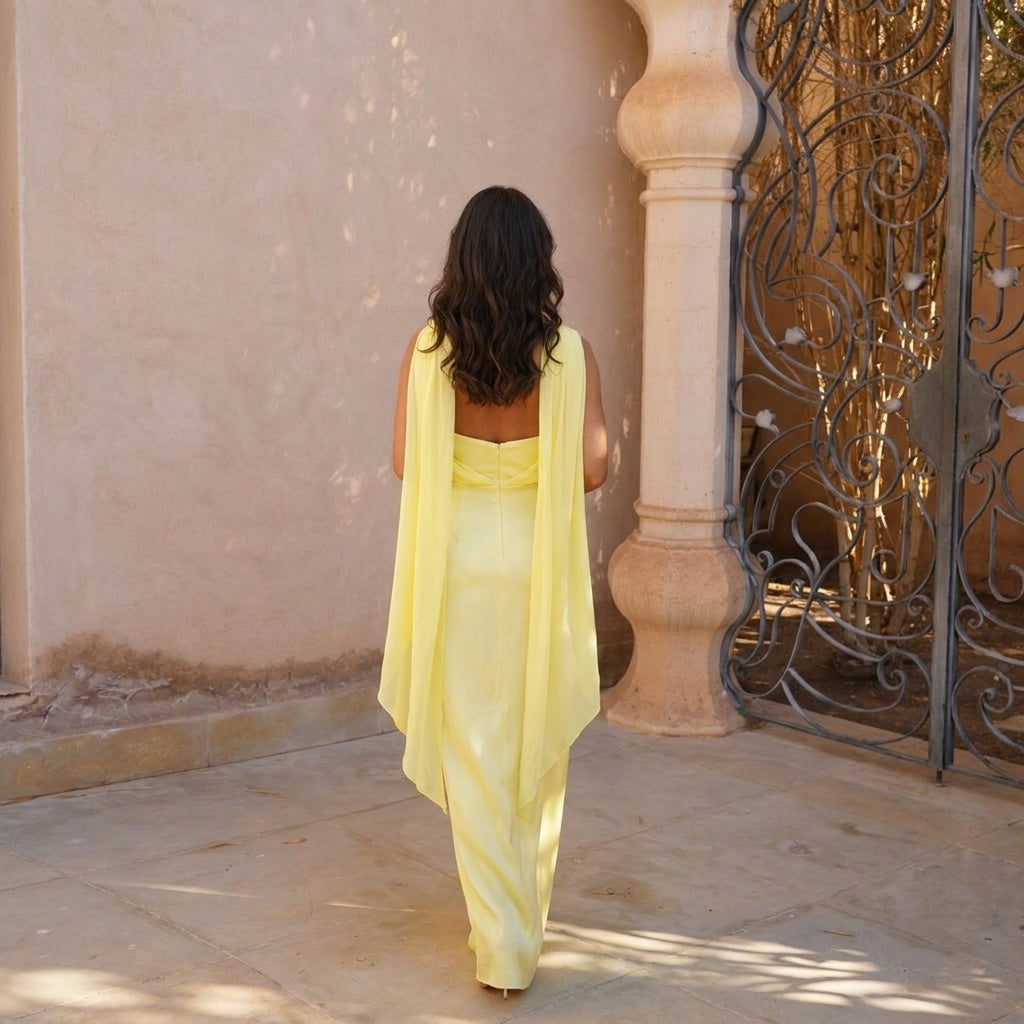 Triana | Vestido Largo Amarillo