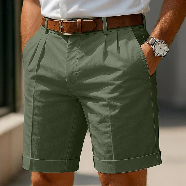 Álvaro | Pantalón Corto con Pinzas