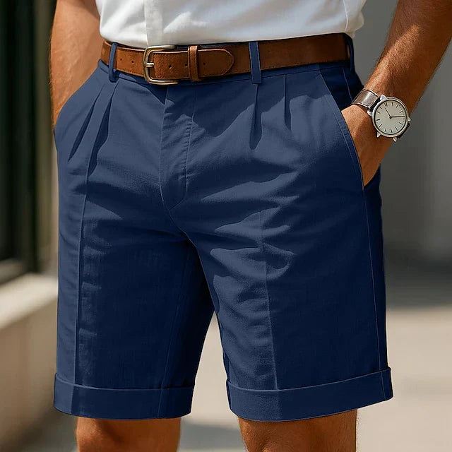 Álvaro | Pantalón Corto con Pinzas